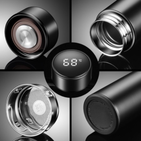 Miniatura de imagem do produto Garrafa Inox com Sensor Térmico 500ml