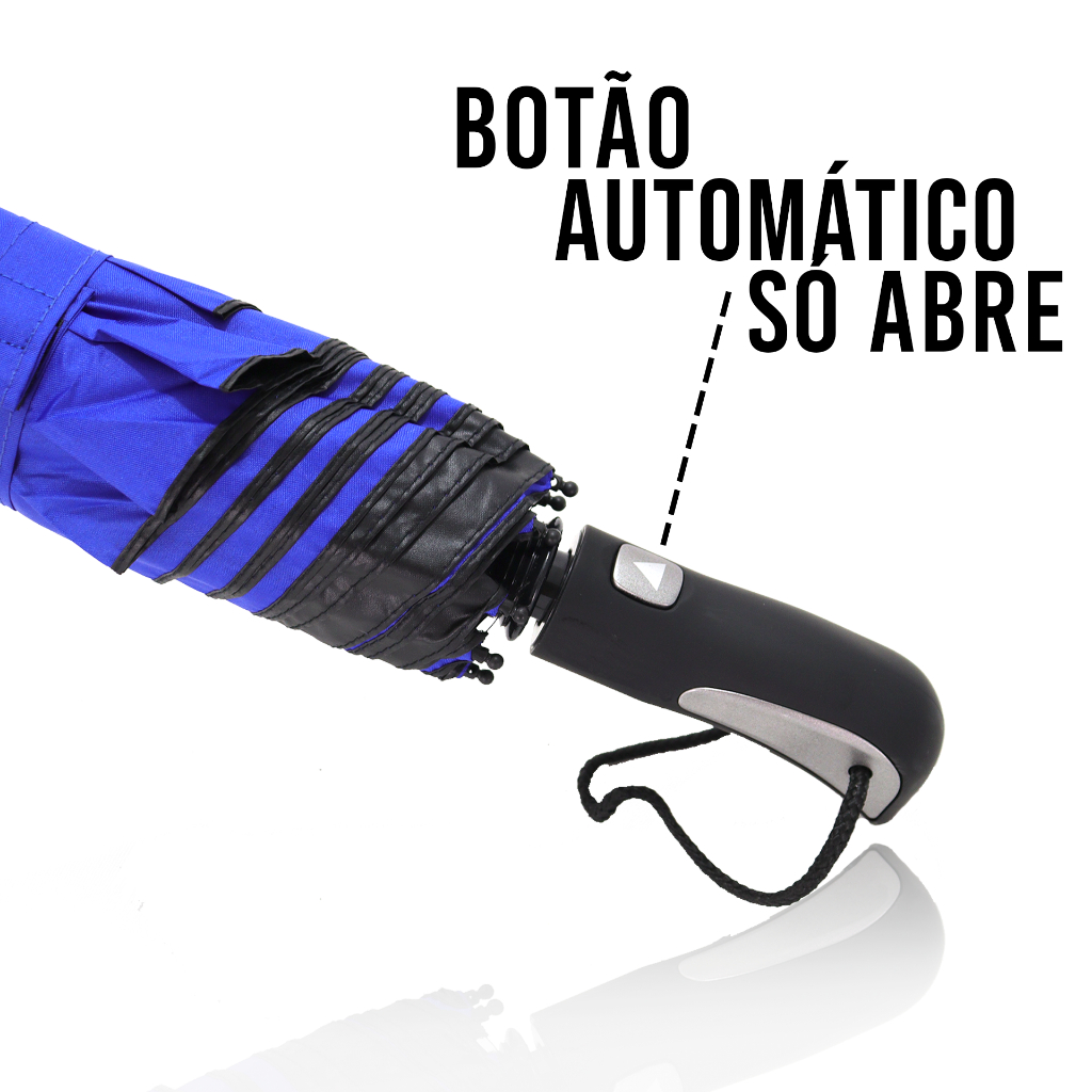 Miniatura de imagem do produto Guarda-Chuva Dobrável Automático Reforçado – Exclusivo