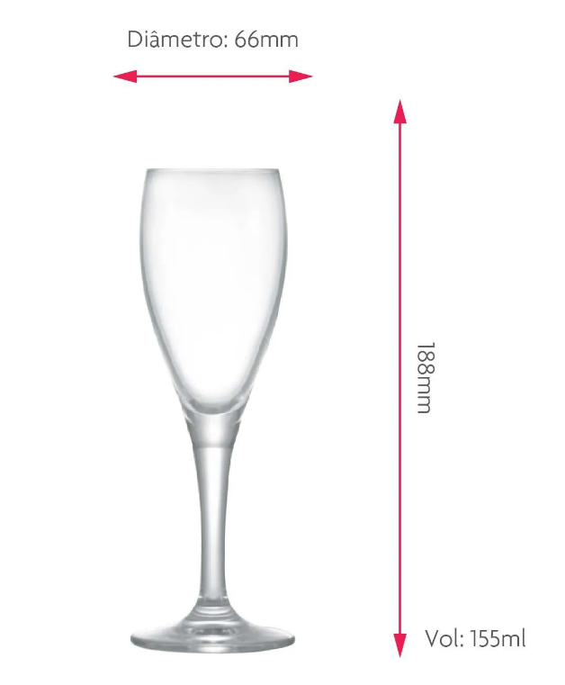 Miniatura de imagem do produto Taça de Cristal para Champagne 155ml