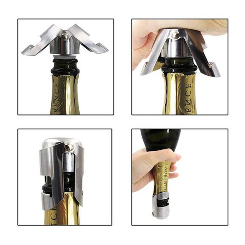 Miniatura de imagem do produto Tampa Pressão a Vacuo Rolha em Inox Para Garrafa Champagne Vinho