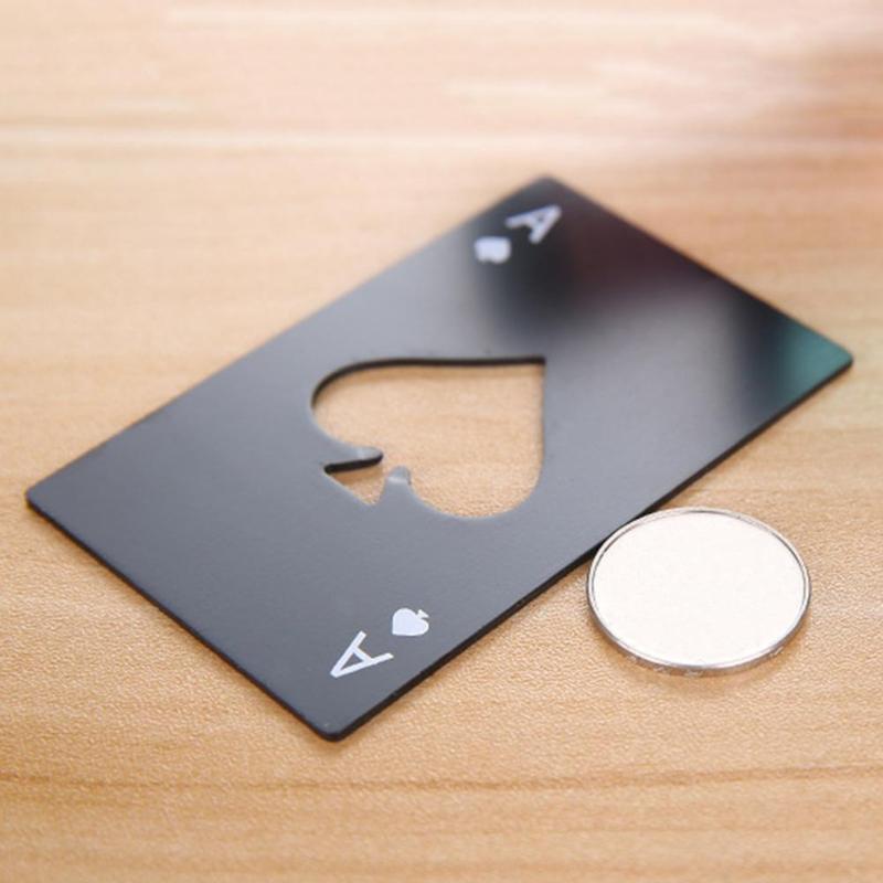 Miniatura de imagem do produto Abridor de Garrafas Carta Baralho Aço Ás de Espada Luxo