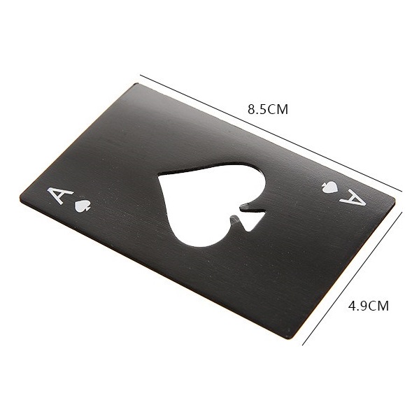 Miniatura de imagem do produto Abridor de Garrafas Carta Baralho Aço Ás de Espada Luxo