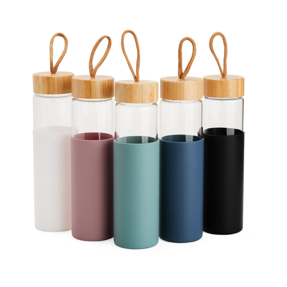 Imagem do produto Garrafa de Vidro com Luva de Silicone 750ml