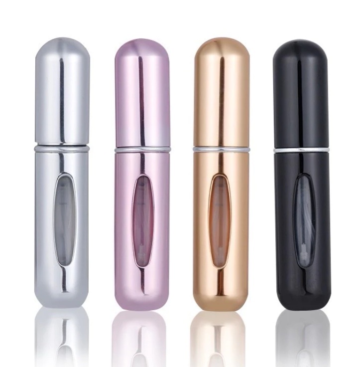 Imagem do produto Mini Porta Perfume Portátil em Spray de 5ml Recarregavel para Viagem