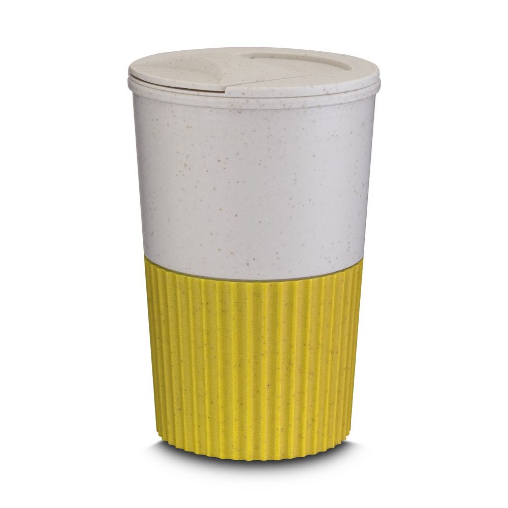 Miniatura de imagem do produto Copo de fibra de trigo e plástico de 400ml