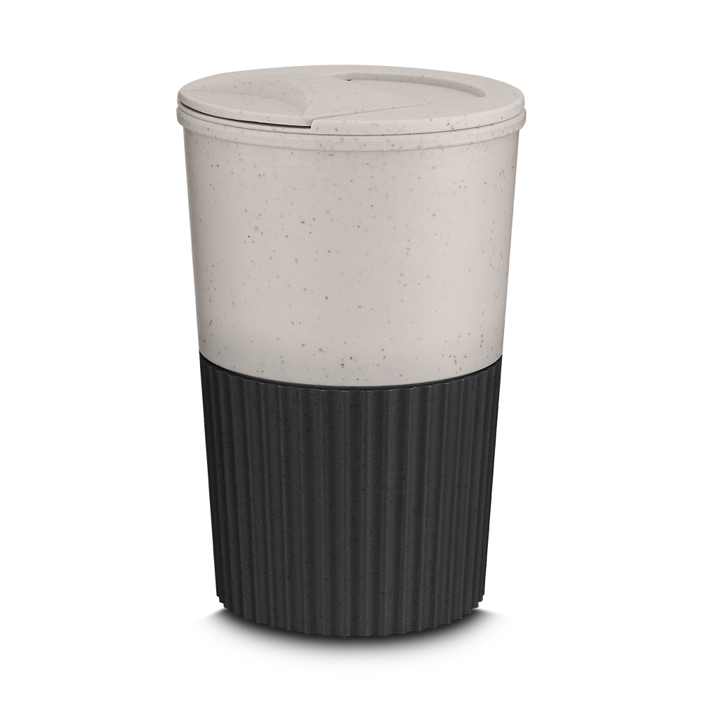 Miniatura de imagem do produto Copo de fibra de trigo e plástico de 400ml