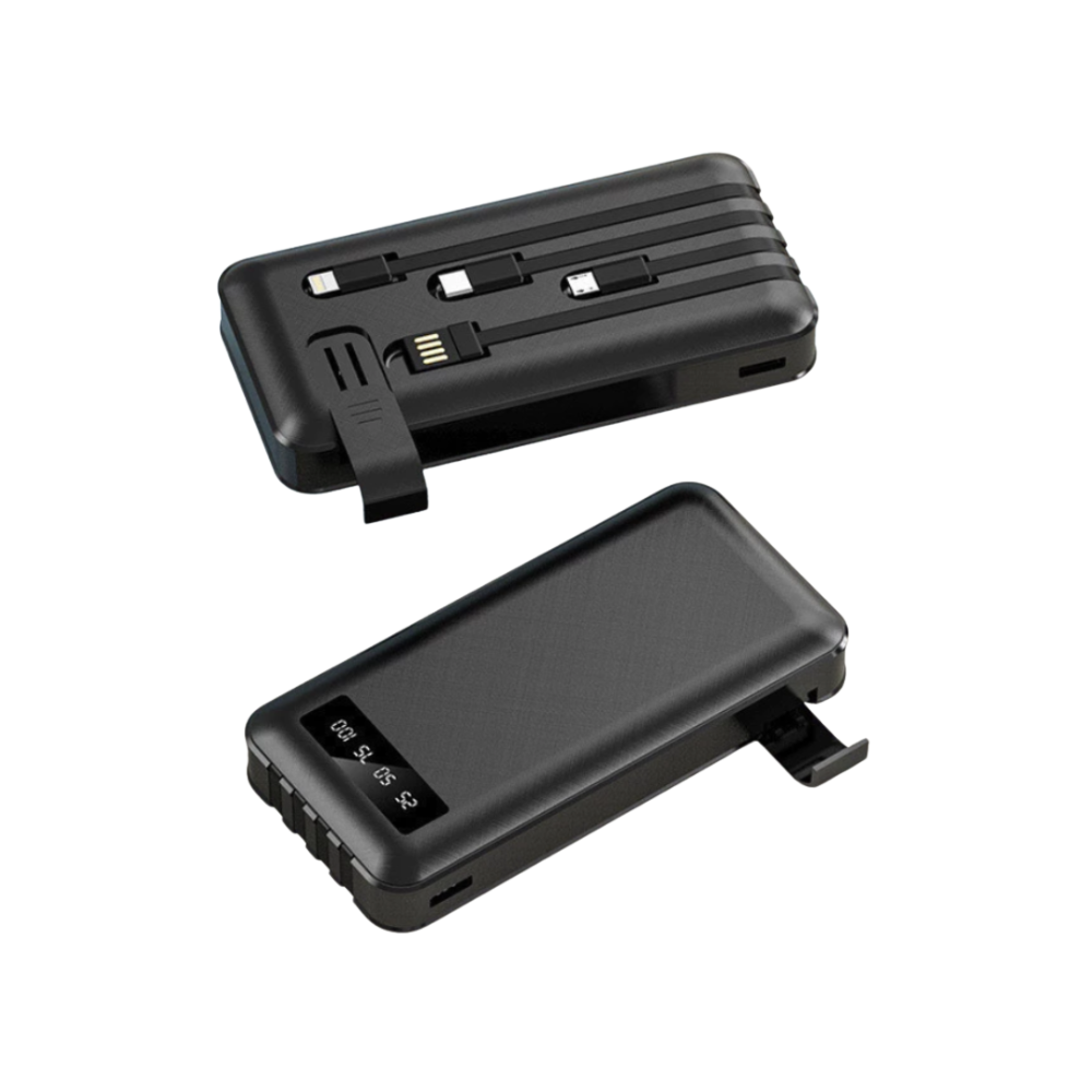 Miniatura de imagem do produto Carregador Power Bank Portátil 10000mah Universal Saída 4 Cabos