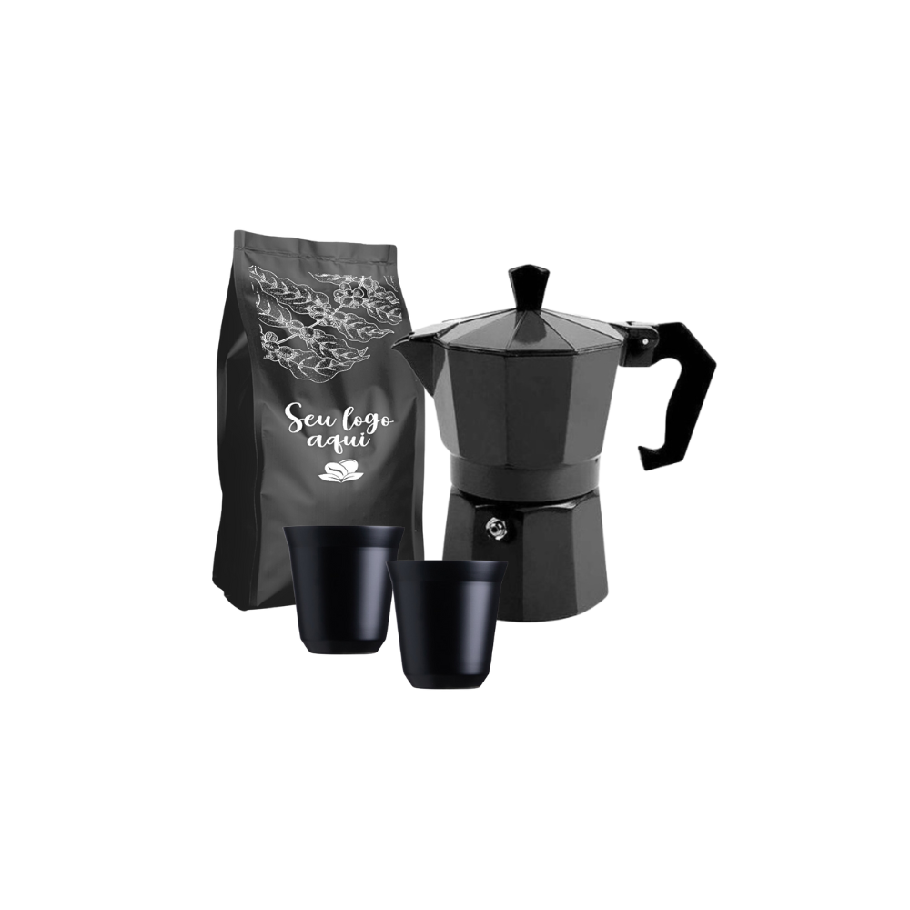 Miniatura de imagem do produto Kit Café Cafeteira Italiana de Alumínio 200ml 4 peças