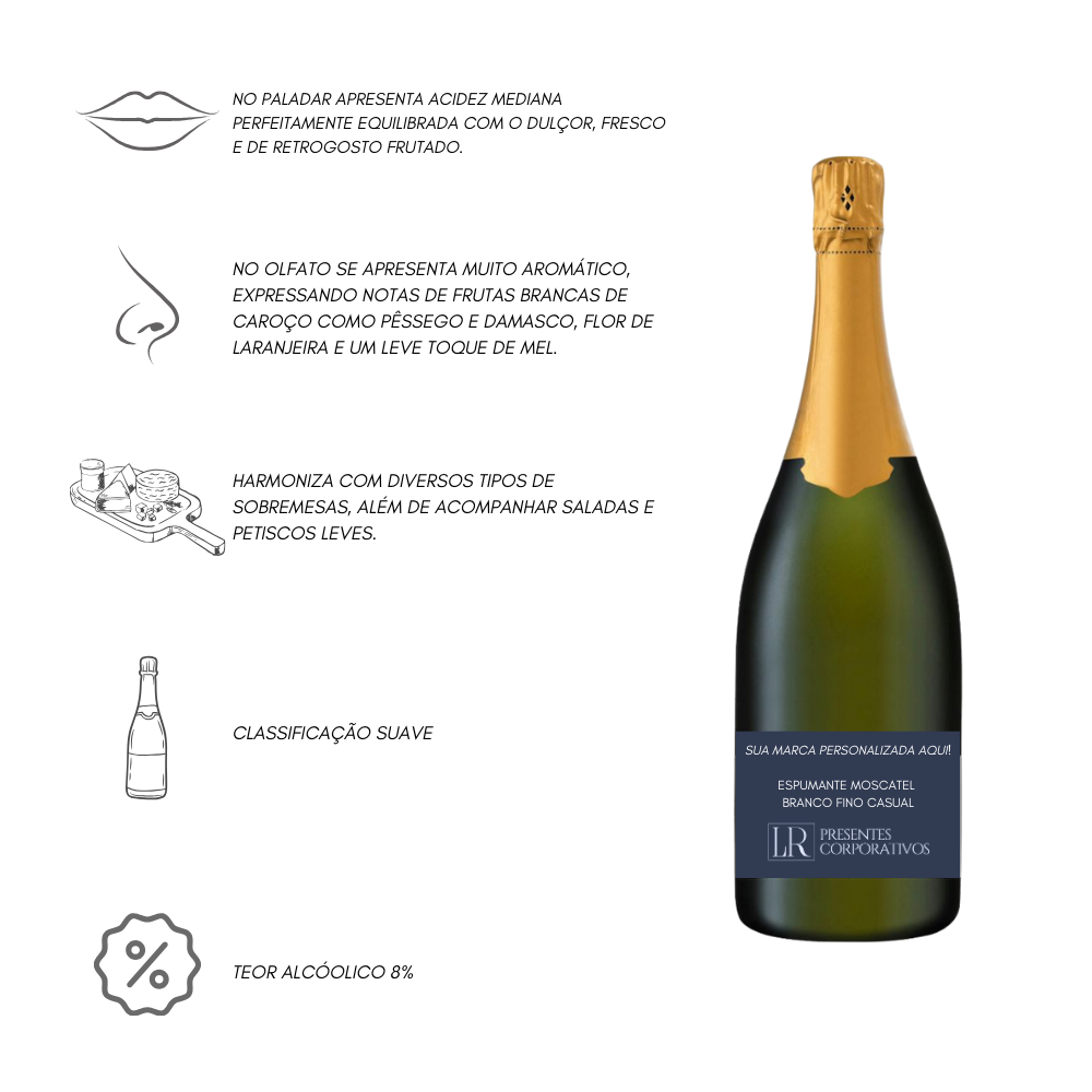 Miniatura de imagem do produto Kit Champagne 750ml e 1 Taça de Vidro