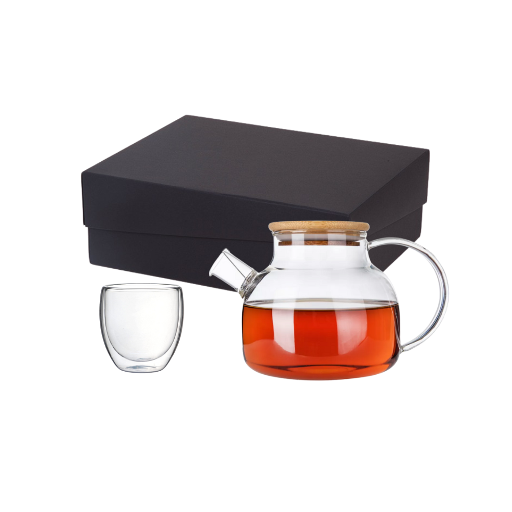 Imagem do produto Kit Chá com Bule e Copo de vidro Borossilicato