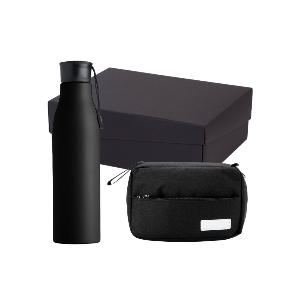 Imagem do produto Kit Necessaire e Garrafa Inox 800ml