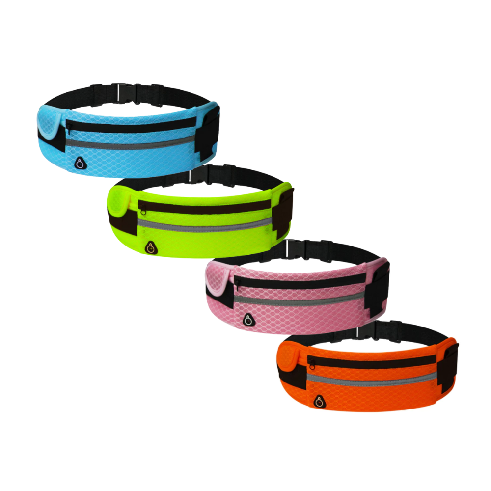 Pochete Esportiva Corrida Slim Impermeável com Porta Celular Porta Garrafa de Àgua