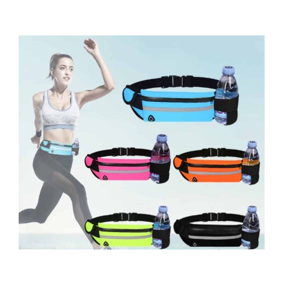 Miniatura de imagem do produto Pochete Esportiva Corrida Slim Impermeável com Porta Celular Porta Garrafa de Àgua