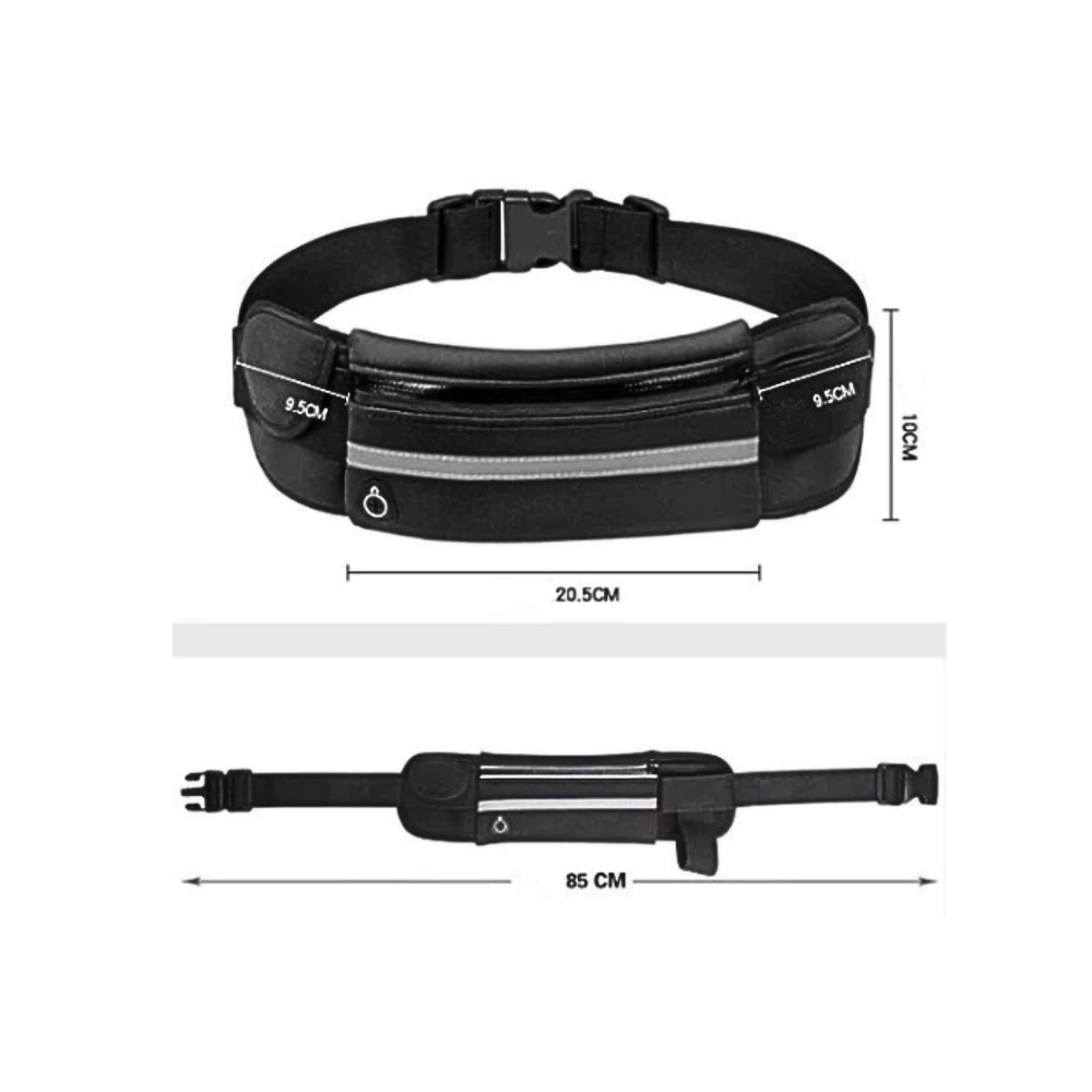 Miniatura de imagem do produto Pochete Esportiva Corrida Slim Impermeável com Porta Celular Porta Garrafa de Àgua