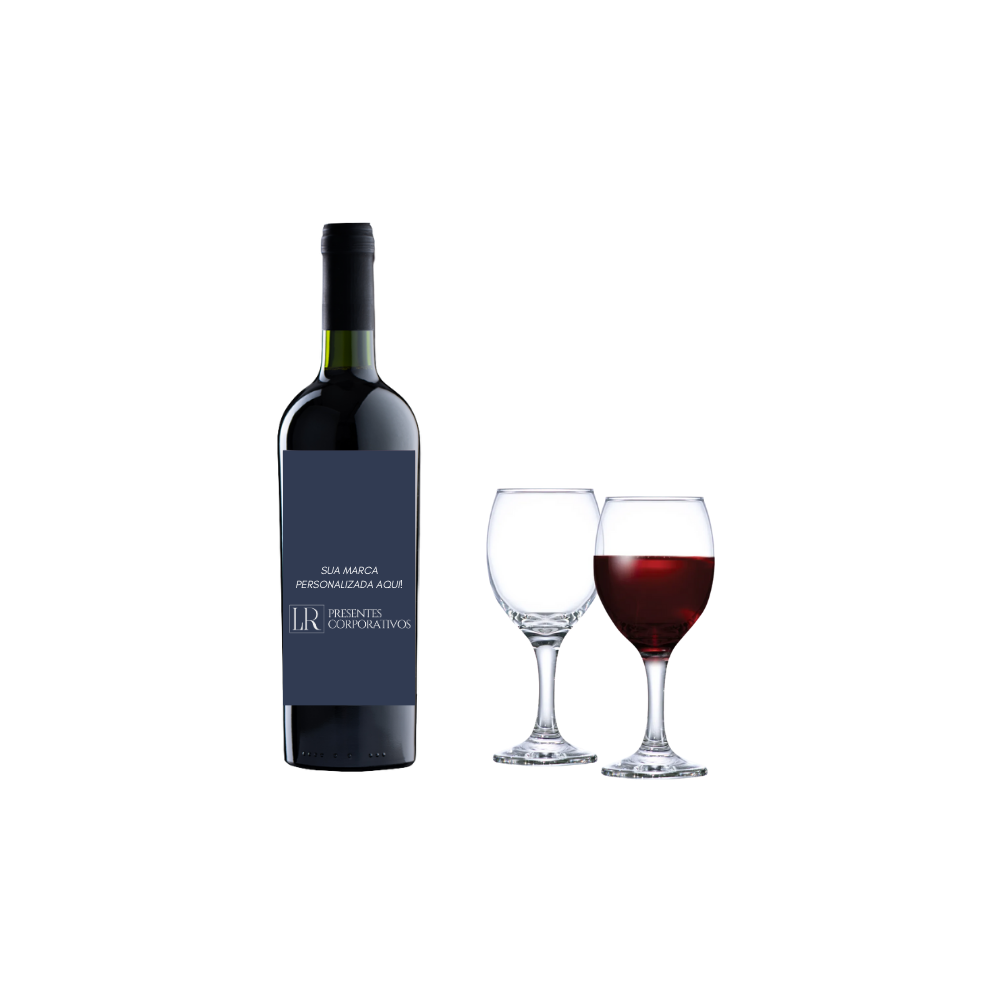 Miniatura de imagem do produto Kit Vinho 750ml e 2 Taças de Vidro