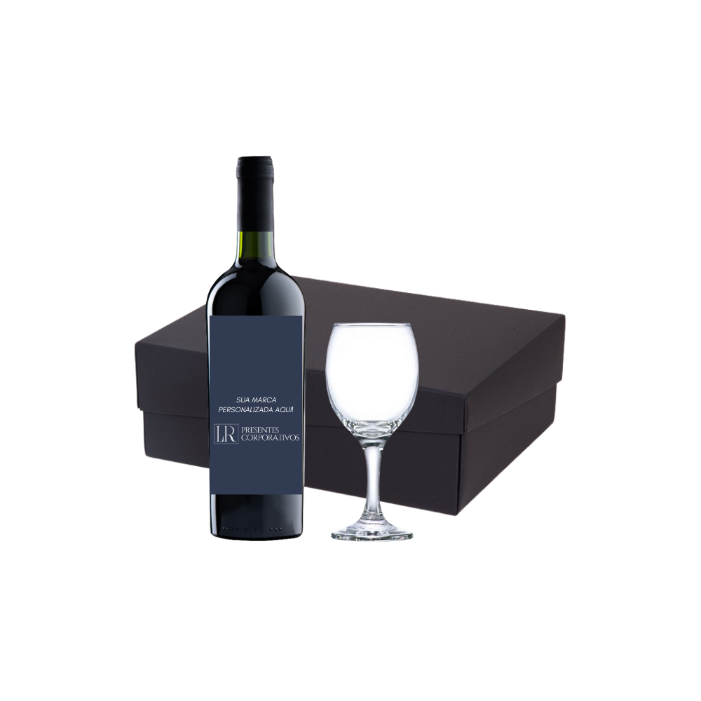 Imagem do produto Kit Vinho 750ml e 1 Taça de Vidro